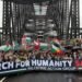 Defying Crackdown, Australians March for Palestine across Iconic Bridge