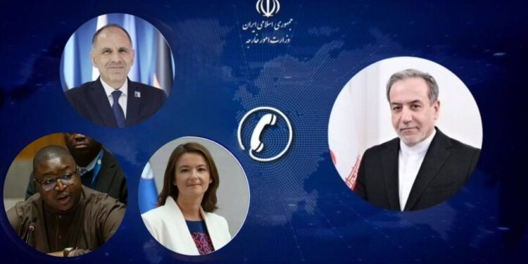 Araghchi holds phone discussions with Greek, Slovenian, and Sierra Leonean counterparts